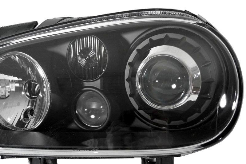 DEPO 99-04 VW Golf GTi Mk.IV 4 Black Glass Lens Headlight +