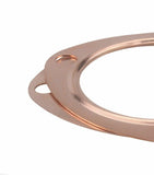 2 x 2.5” Inch Copper Header Exhaust Collector Gaskets Flanges Universal 3 Bolt JSR-DRP