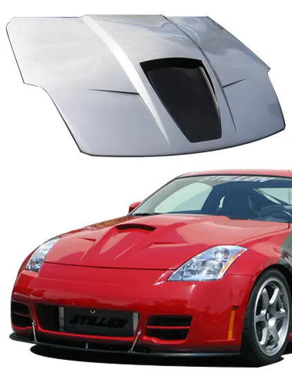 2003-2006 Nissan 350Z [Z33] Power Hood [Fiberglass Series 2] - 1035008 STILLEN