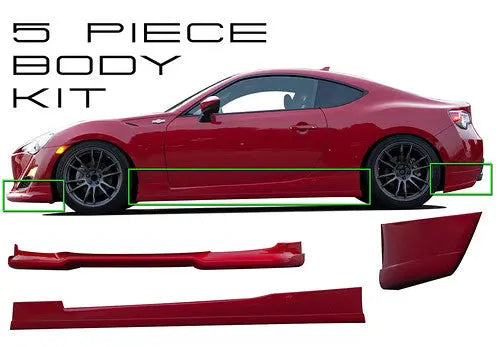 2013-2015 Scion FR-S (5-Piece) Lower Body Kit - KB21022L Stillen