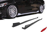 2014-2017 Infiniti Q50 Side Skirts [Matte Black] - KB11228MB Stillen