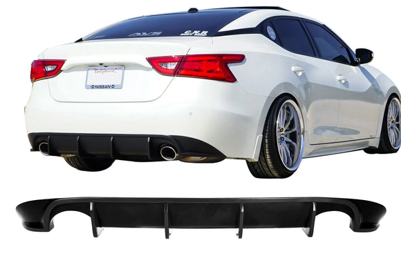 2016-2018 Nissan Maxima Rear Diffuser [Matte Black] - KB12818MB Stillen