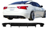 2016-2018 Nissan Maxima Rear Diffuser [Matte Black] - KB12818MB Stillen