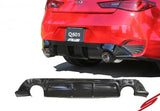 2017-2022 Infiniti Q60 3.0t Rear Diffuser [Matte Black] - KB11235MB Stillen