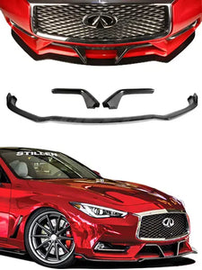 2017-2022 Infiniti Q60 Front Splitter & Winglets - KB11232 Stillen