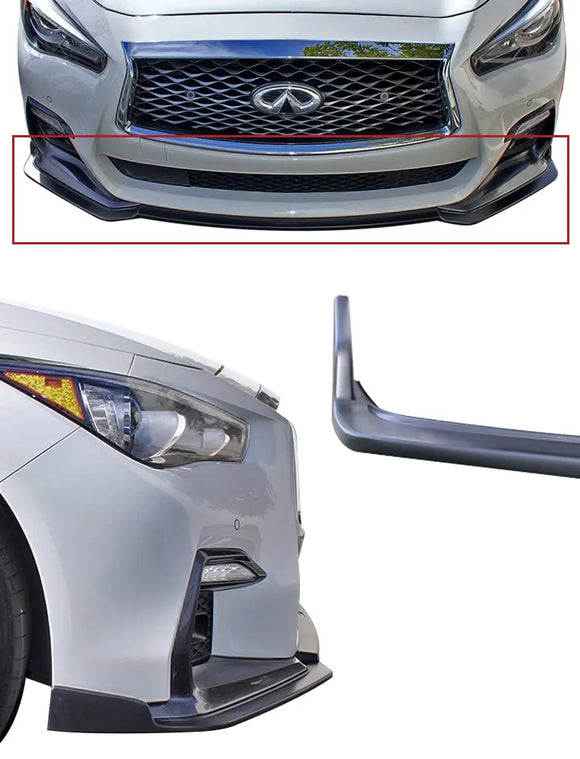 2018-2021 Infiniti Q50 Front Splitter - Sport - [Unpainted] - KB11240UF STILLEN