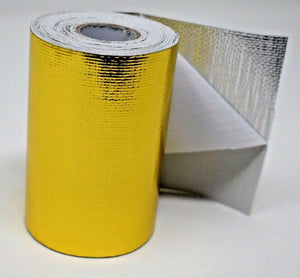 Giant Gold Reflective Thermal Heat Shield Tape Protect Roll Turbo Engine