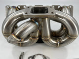 T3 Turbo Manifold For VW A4 1.8T Jetta Golf GTI GLI 337 2 Bolt