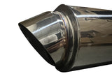 Turn Down Dolphin Muffler Stainless Steel Universal 3" Inlet 3.5" Outlet Polish