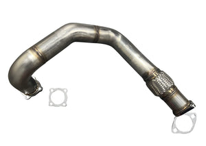 B Series Top Mount Turbo Manifold DownPipe GSR B16 B18 B20 44mm Civic Si DC2 EG EK 4 Bolt 2.5” V Band 3”