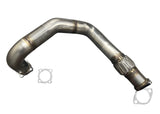 B Series Top Mount Turbo Manifold Pipe GSR B16 B18 B20 44mm Civic Si DC2 EG EK - Jack Spania Racing