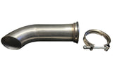 Turn Down Dolphin Muffler Stainless Steel Universal 3" Pipe Catback V Band