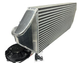 Backdoor Front Mount Intercooler Dual 3" Tucked Full Size Radiator Combo 16AN