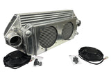 Backdoor Front Mount Intercooler Dual 3" Tucked Full Size Radiator Combo 16AN