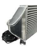 Backdoor Front Mount Intercooler Dual 3" Tucked Full Size Radiator Combo 16AN