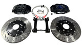 JSR Street Series Big Brake Kit 9.5" Spindle Front Drilled Slotted Rotor Caliper 88-00 Honda Civic