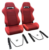 Reclinable Slider Seats For Recaro SR3 Style Civic Integra DC2 EK9 EK EG ITR CTR