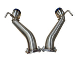 Burnt Stainless Steel Axle Back Exhaust For Nissan 370Z Z34 2009-2021