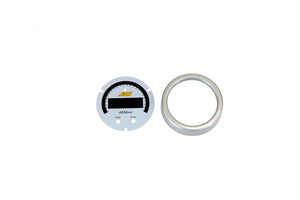 AEM X-Series AEMnet Can Bus Gauge Accessory Kit Silver Bezel & White Faceplate AEM Electronics