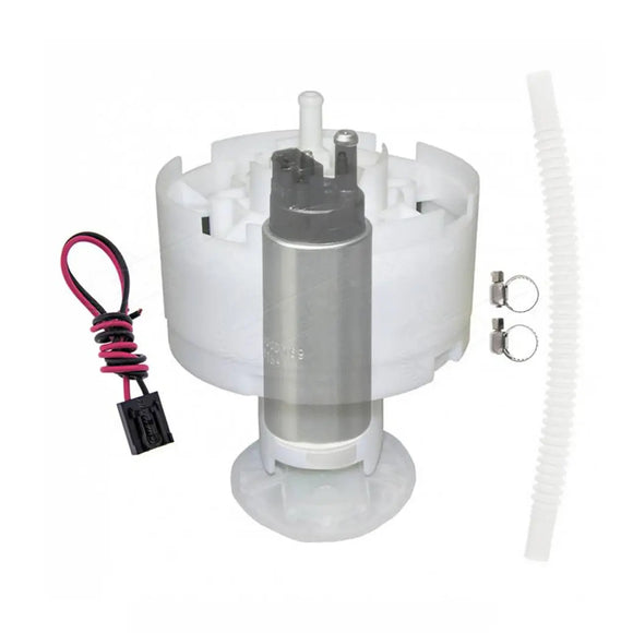 QFS 340LPH Direct Drop-In Fuel Pump Assembly w/ Flex Hose & Strainer, QFS-A23H QFS