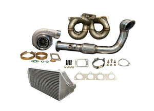 B Series AC PS Compatible T3 Turbo Manifold GSR B16 B18 B20 Intercooler 6262 EG EK Civic DC2 Integra - JackSpania Racing