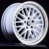 JNC001 White Machined Lip JNC Wheels