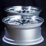 JNC001 White Machined Lip JNC Wheels