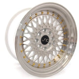 JNC031 White Machined Face JNC Wheels