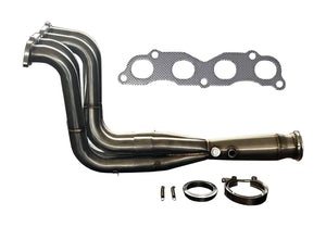 K Swap K20 K24 Megaphone Exhaust Header 3" 4-1 Tri-Y EK EG DC2 Civic V Band Pipe JSR-DRP