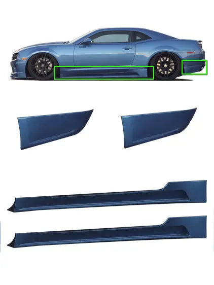 2010-2013 Chevy Camaro Side Skirt Kit w/Rear Corners - KB51025 STILLEN