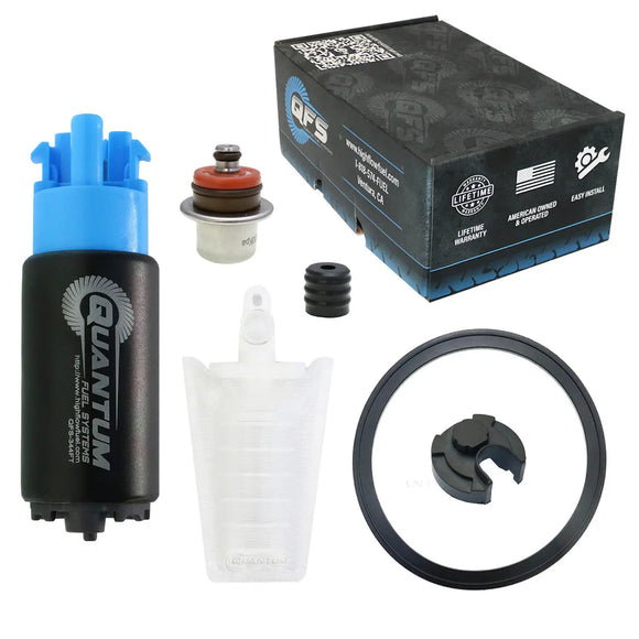 QFS Performance 265LPH E85 In-Tank Fuel Pump w/ Regulator, QFS-344FT-P QFS