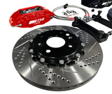 JSR Street Series Big Brake Kit 9.5" Spindle Front Drilled Slotted Rotor Caliper 88-00 Honda Civic