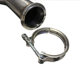 Turn Down Dolphin Muffler Stainless Steel Universal 3" Pipe Catback V Band USA JSR-DRP