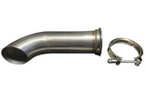 Turn Down Dolphin Muffler Stainless Steel Universal 3" Pipe Catback V Band USA JSR-DRP