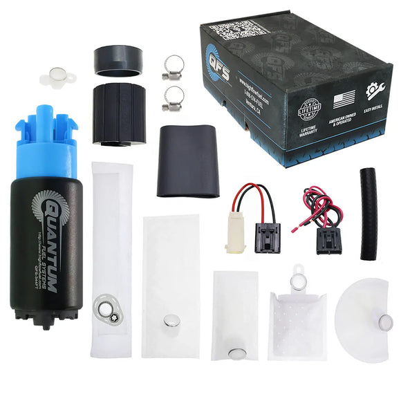 QFS 265LPH In-Tank EFI Performance Fuel Pump w/ Universal Master Install Kit, QFS-344FT-U QFS