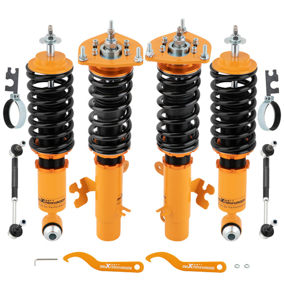 4pcs Coilovers Kits MINI Clubman R55 / R55 LCI /Cooper/Clubman 2007–2014 Adj. Damper Shock Absorbers lowering kit