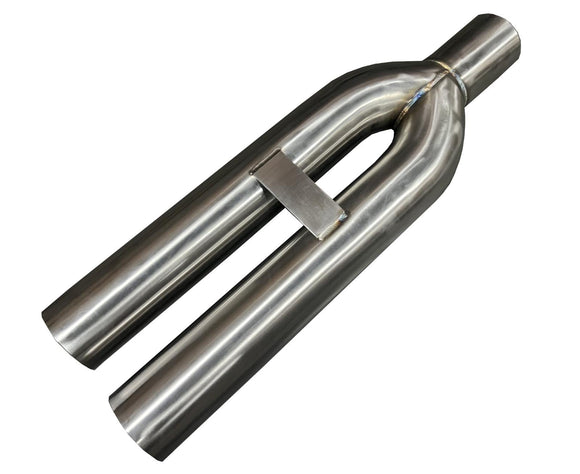 Universal Stainless Steel Twin Dual Straight Blast Pipe Tip 3