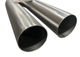 Universal Stainless Steel Twin Dual Straight Blast Pipe Tip 3" Inlet Muffler Exhaust