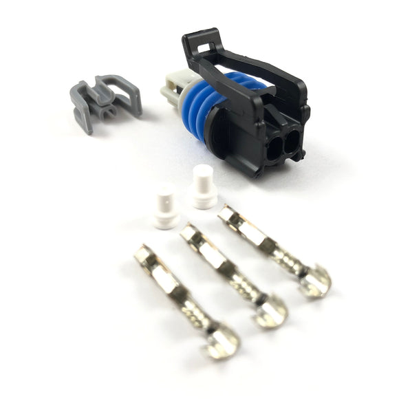 GM Delphi 2-Pin Intake Air Temp (IAT, MAT) Sensor Connector Plug Kit