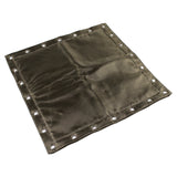 Basalt Fiber Heat Protection Shield - Titanium Color - With eyelets for fixing - 23.85" x 23.85"