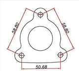 2 bolt wastegate adapter for S fitting Turbo manifolds