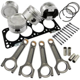 Forged piston and Connecting rod kit + 118mm head stud + MLS decompression Head Gasket 3.4mm for VW 1.8 8V (83,5mm) 1100hp