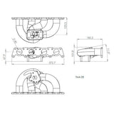 VW MKIV GTI T3 twin scroll turbo manifold + Cast Aluminum Intake Manifold + 252 / 260 High Performance Camshaft set