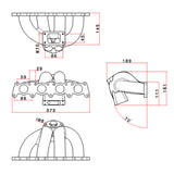 VW MKIV GTI T3 turbo manifold + Cast Aluminum Intake Manifold + 252 / 260 High Performance Camshaft set