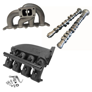 VW MKIV GTI T3 twin scroll turbo manifold + Cast Aluminum Intake Manifold + 252 / 260 High Performance Camshaft set