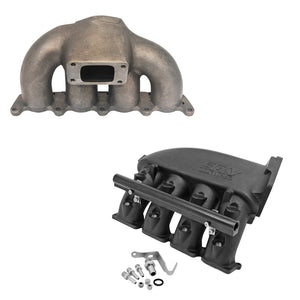 VW MKIV GTI T3 turbo manifold + Cast Aluminum Intake Manifold