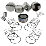 Forged piston and rings set 82.5mm VW  9A 2.0L 16V + VW 144mm x 20mm High Performance Basic Connecting Rod Set 7/16" bolt (1100hp) + Decompression Head Gasket Spacer - 1.5mm