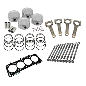 Forged piston and rings set 83mm VW ABA 2.0L 8V + VW 159mm x 20mm High Performance Basic Connecting Rod Set 3/8" bolt (1000hp) +decompression Head Gasket Spacer - 1.5mm + Head stud set