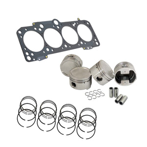 Forged piston set 83.5mm 2.0L 20V VW/AUDI + Decompression Head Gasket Spacer - 1.5mm