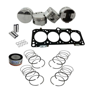 Forged piston and rings set 82.5mm VW  9A 2.0L 16V + VW 8v/16v ABA ABF MLS decompression Head Gasket Spacer - 1.5mm